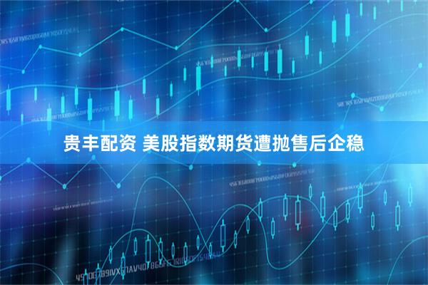 贵丰配资 美股指数期货遭抛售后企稳