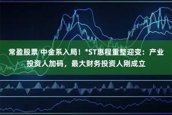 常盈股票 中金系入局！*ST惠程重整迎变：产业投资人加码，最大财务投资人刚成立